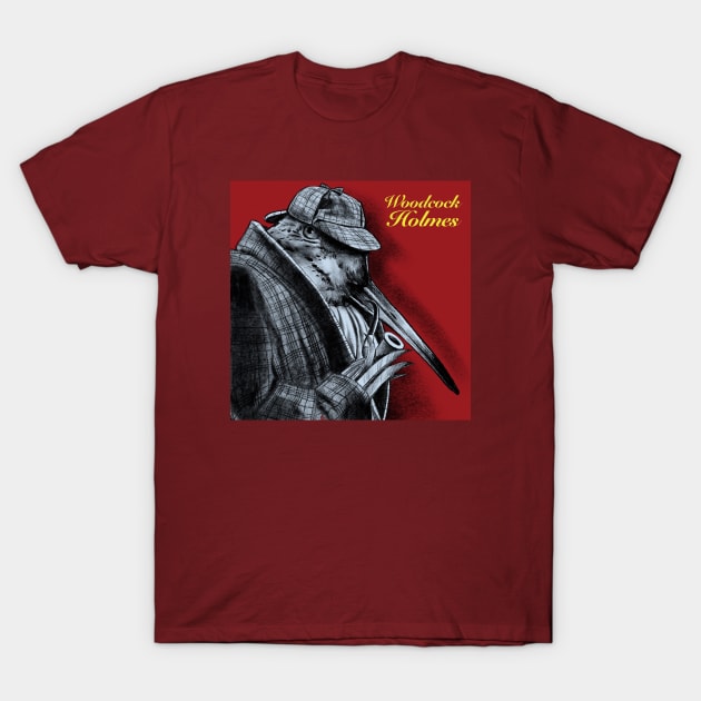 Woodcock Holmes T-Shirt by ThirteenthFloor